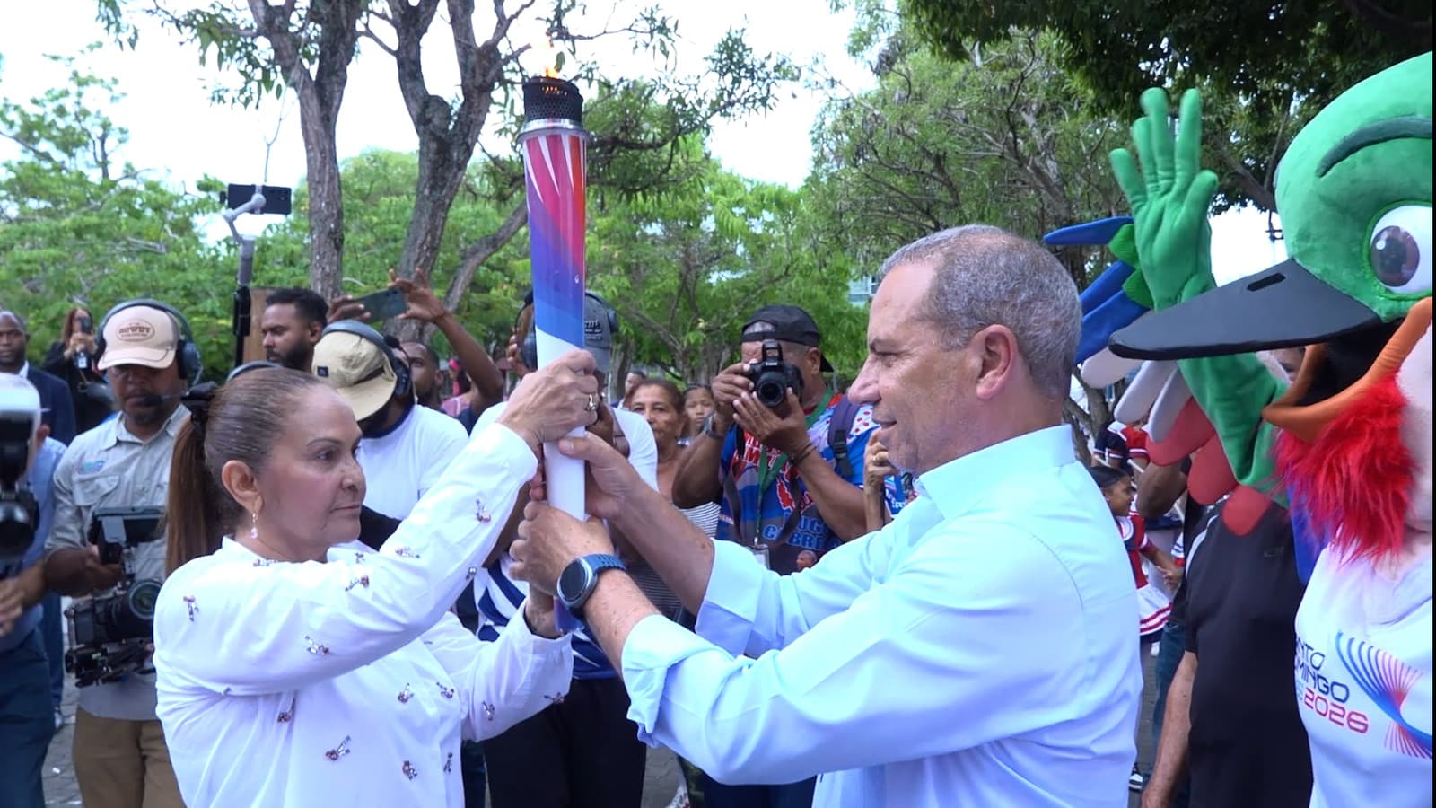 La Antorcha de los JCC 2026 llego a la Provincia de San Francisco de Macorís