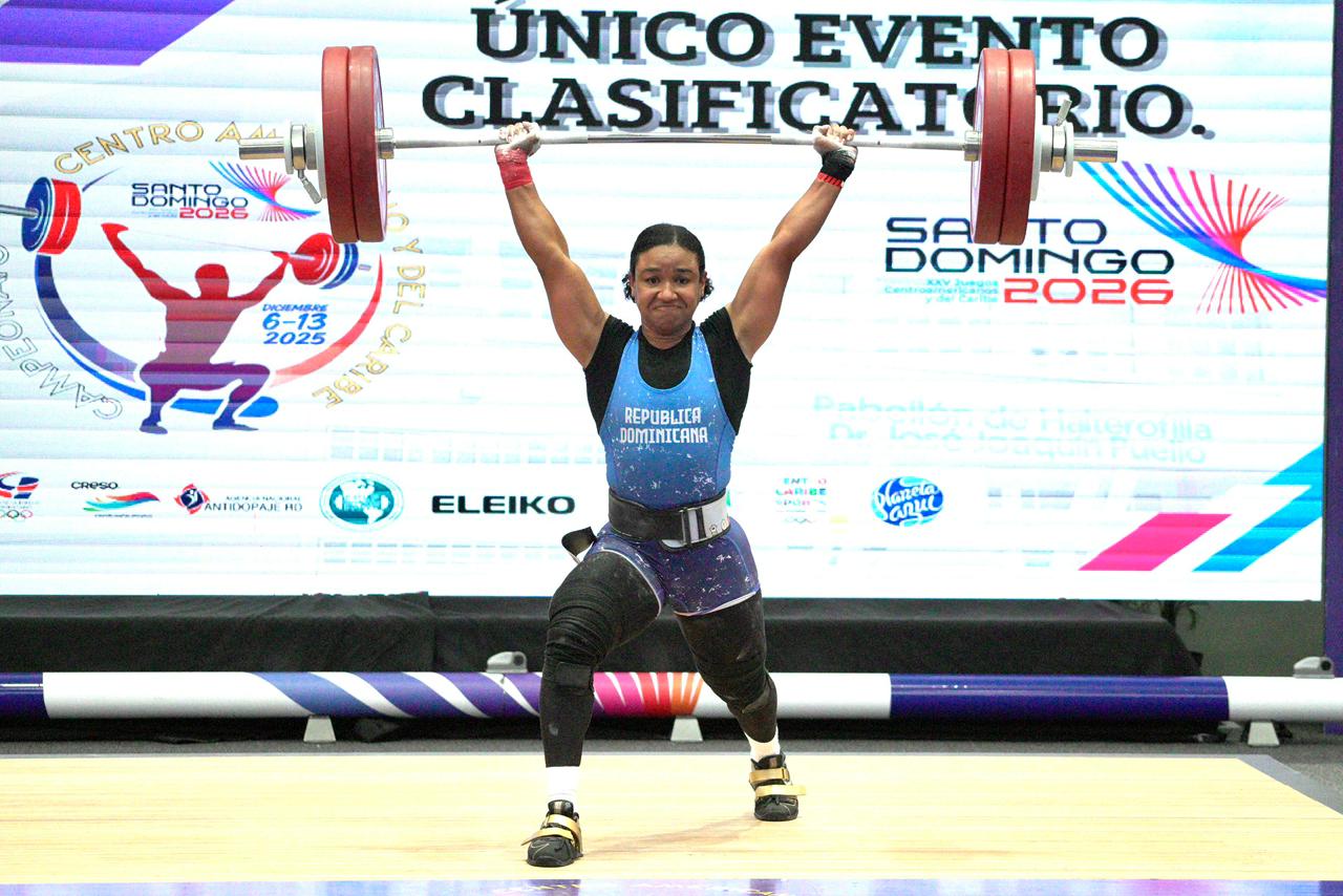 Competencia de halterofilia en el Pabellón de Halterofilia, Parque del Este