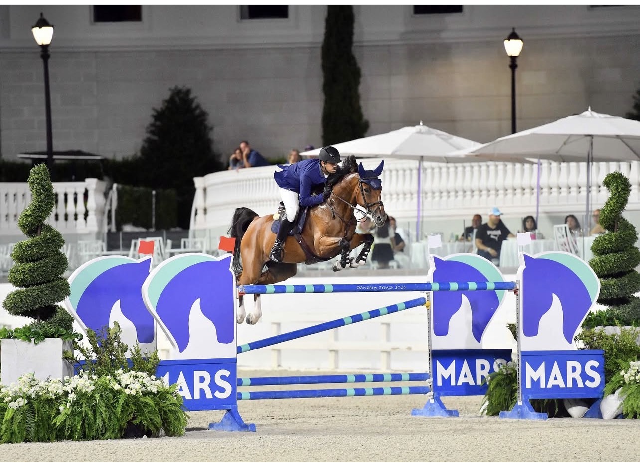 Juan José Bancalari durante su recorrido ganador en Ocala, Florida